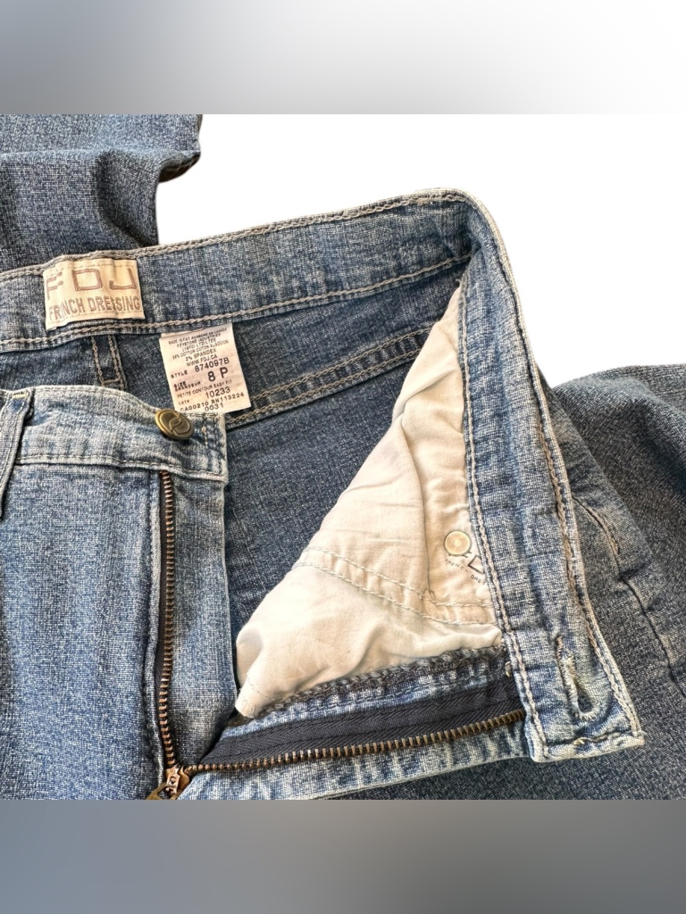 Vintage FDJ French Dressing Jeans Y2K Petite 27x29 (8P Straight Leg Denim Canada - Picture 10 of 15